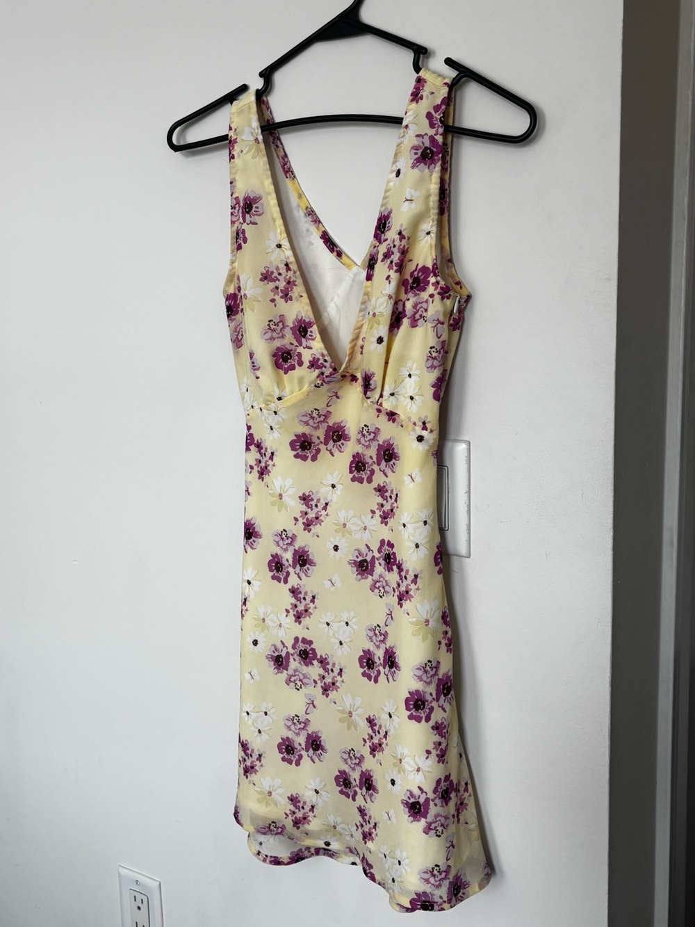 Princess Polly Butter Yellow Floral Mini Dress